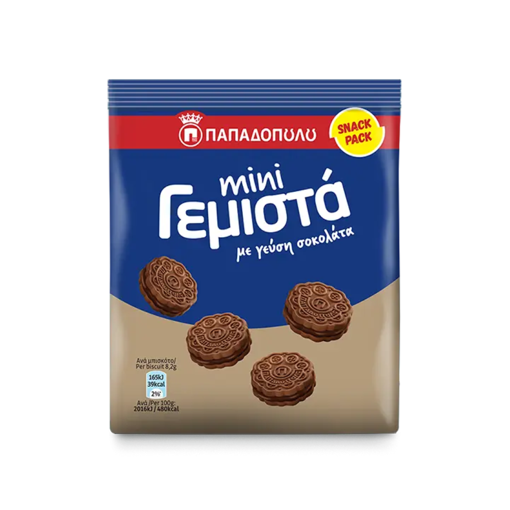 Mini Doppelkekse (Gemista) Schokolade "Papadopoulos" 90g