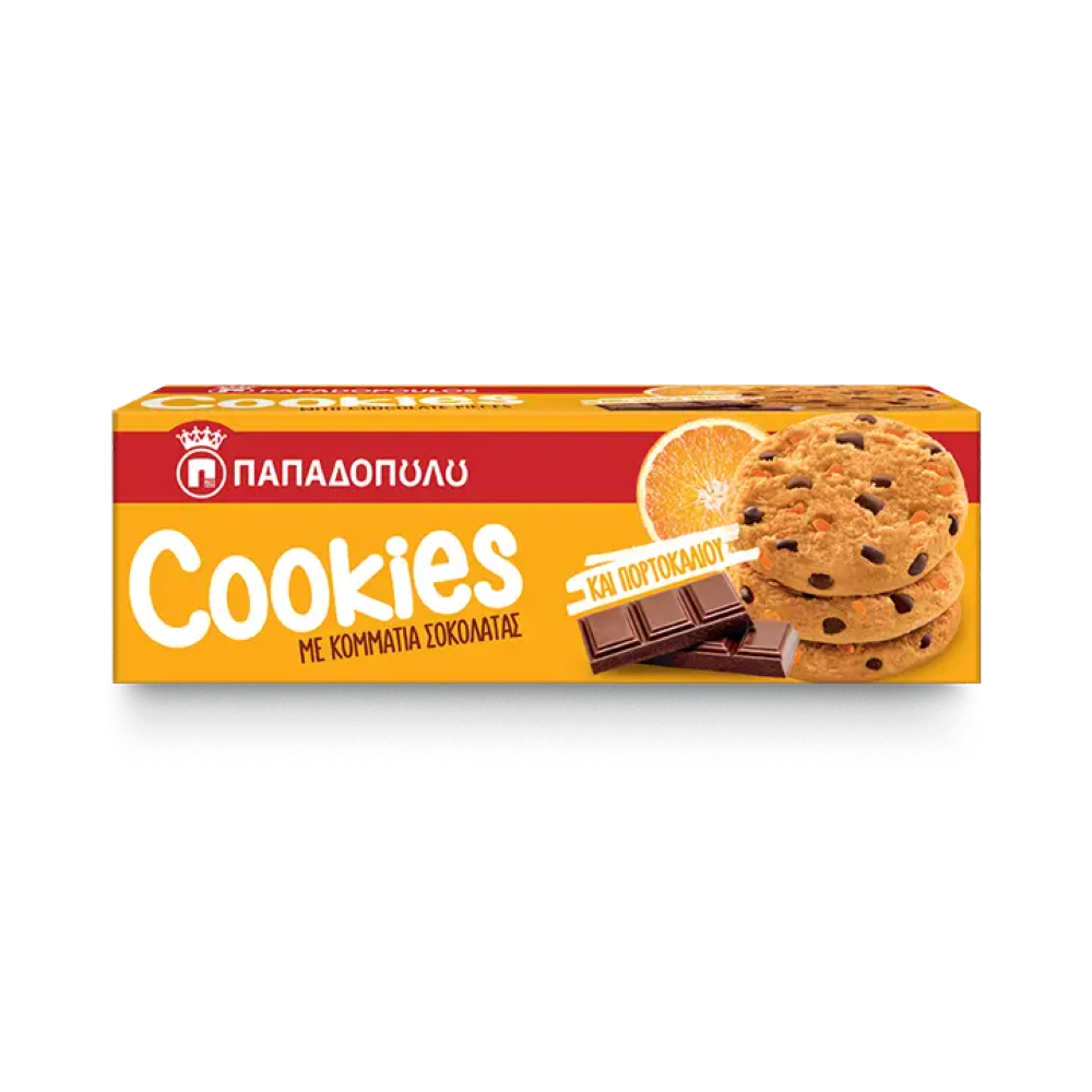 Cookies mit Orangen- und Schokoladenstückchen "Papadopoulos" 180g
