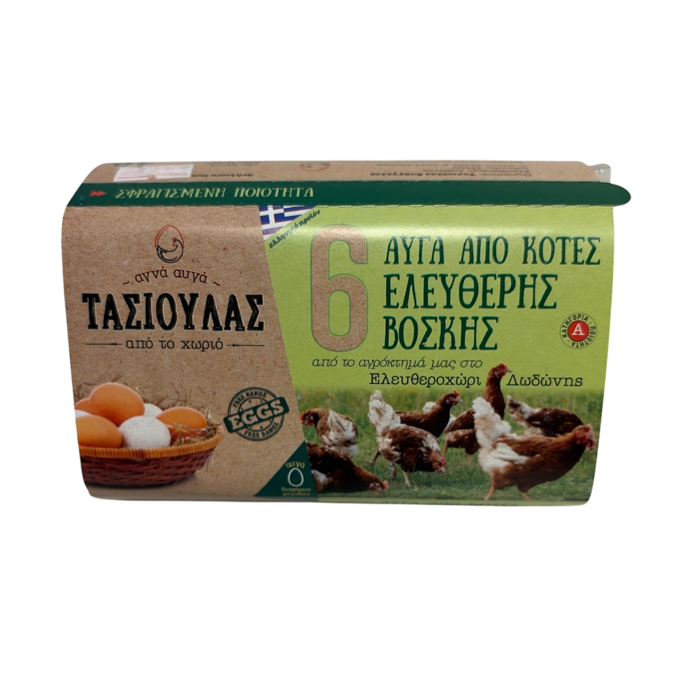 Eier aus Freilandhaltung "Tasioulas" 6 Stück