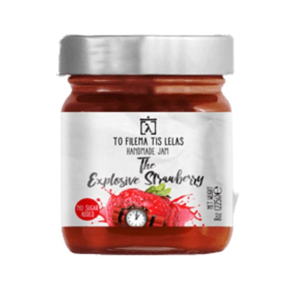 Zuckerfreie Erdbeermarmelade 240g "Filema tis Lelas"