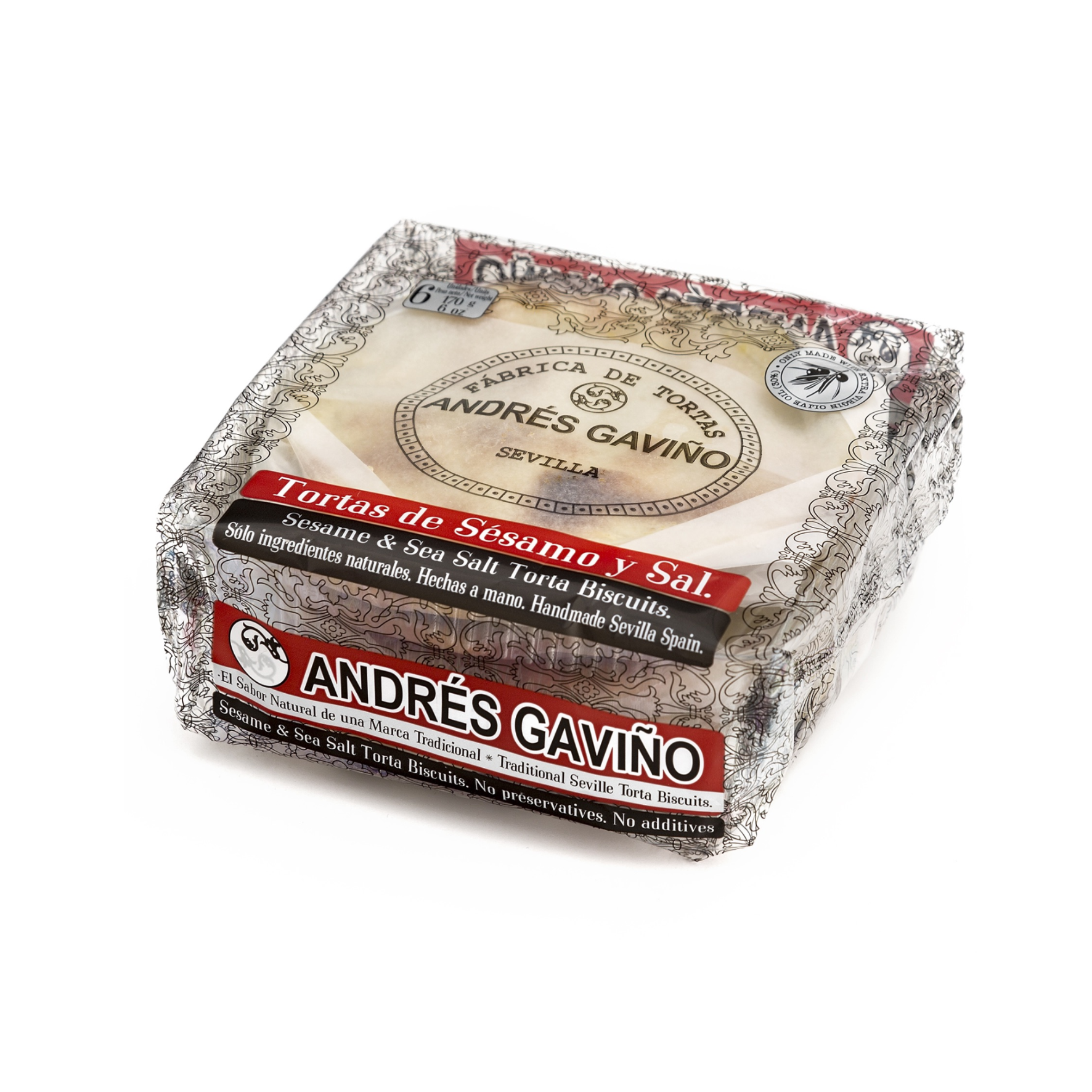 Olivenölgebäck Sesam & Meersalz "Andres Gavino" 170g