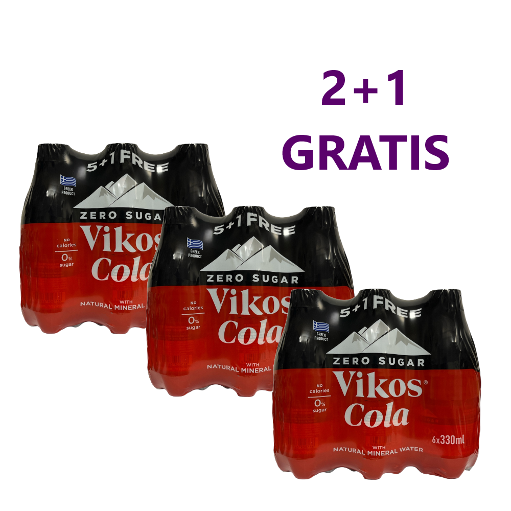 Cola Zero "VIKOS" 2+1 GRATIS