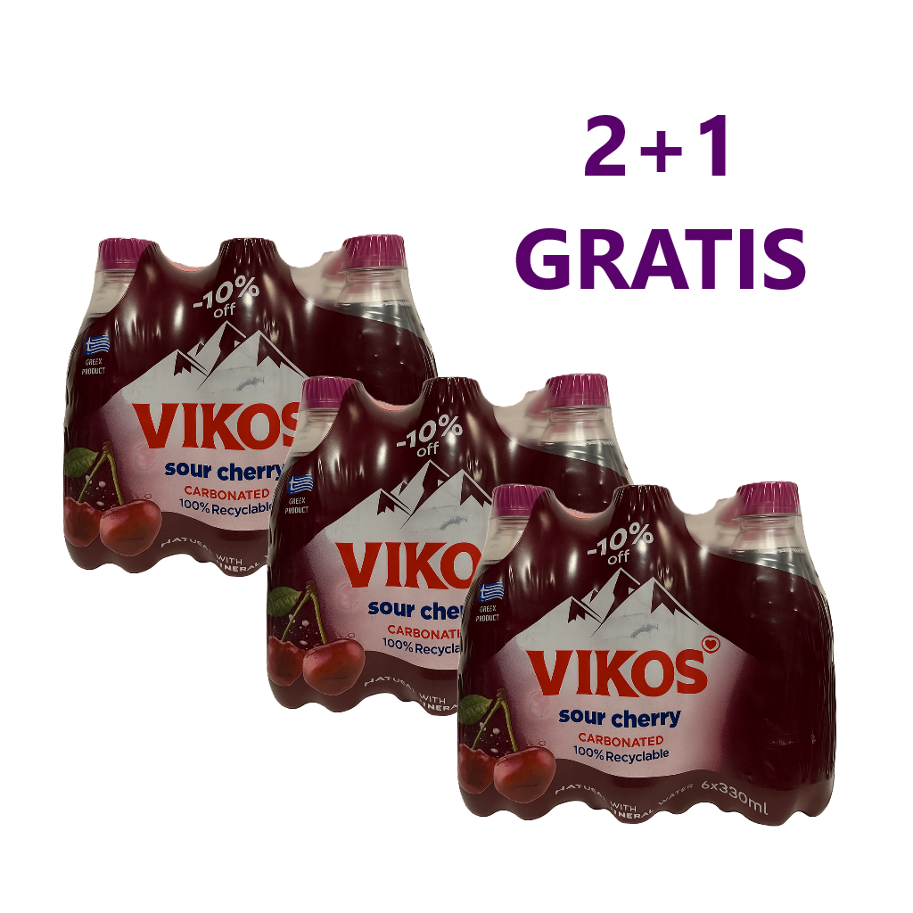 Sauerkirschlimonade "VIKOS" 2+1 GRATIS