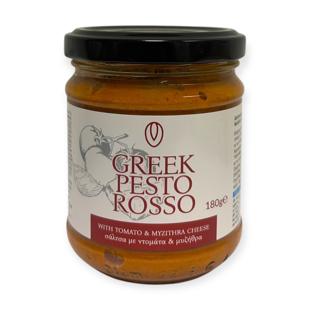 Pesto mit Tomate & Myzithra Käse "Andriotis" 180g
