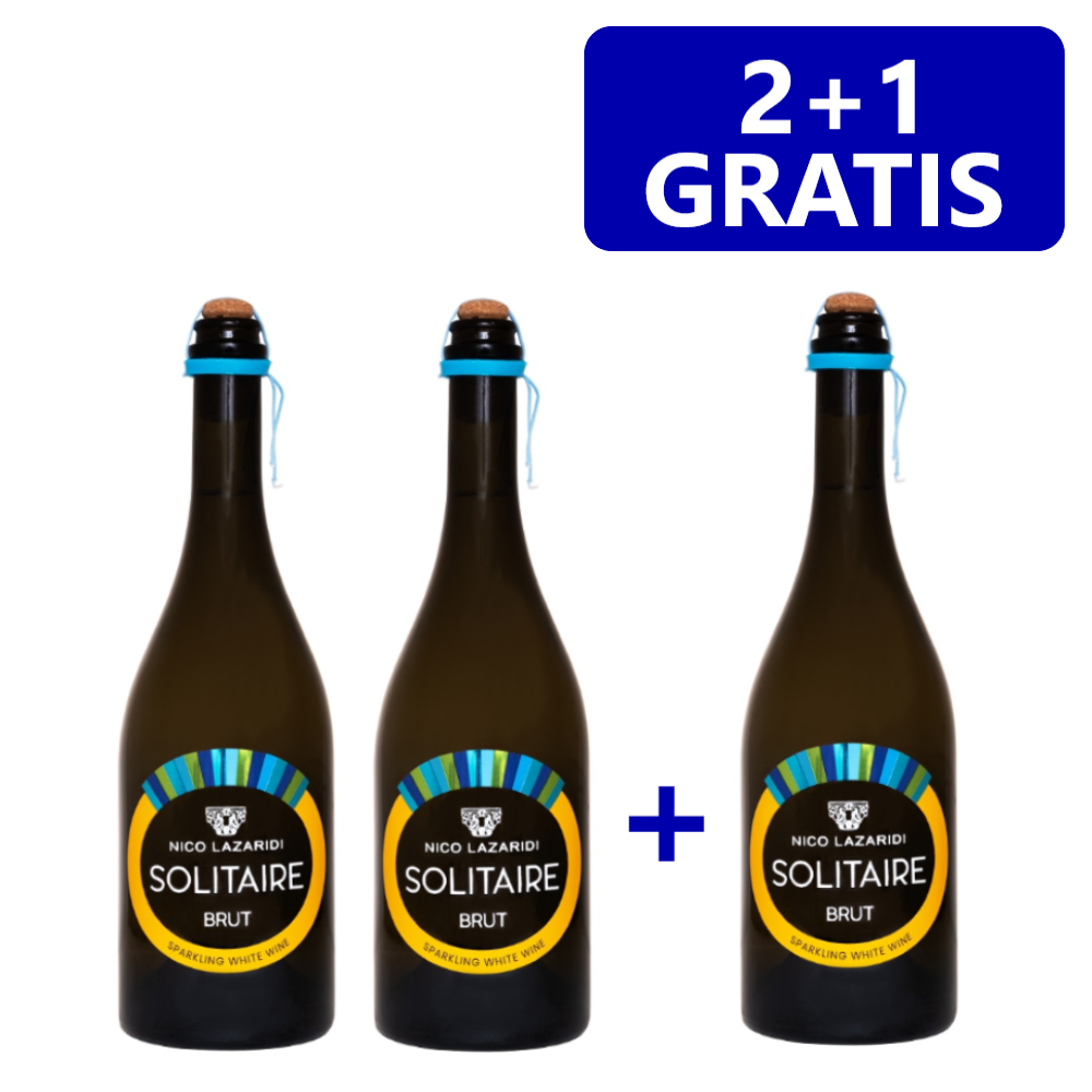 Solitaire Brut 12% "Nico Lazaridi" 2+1 GRATIS