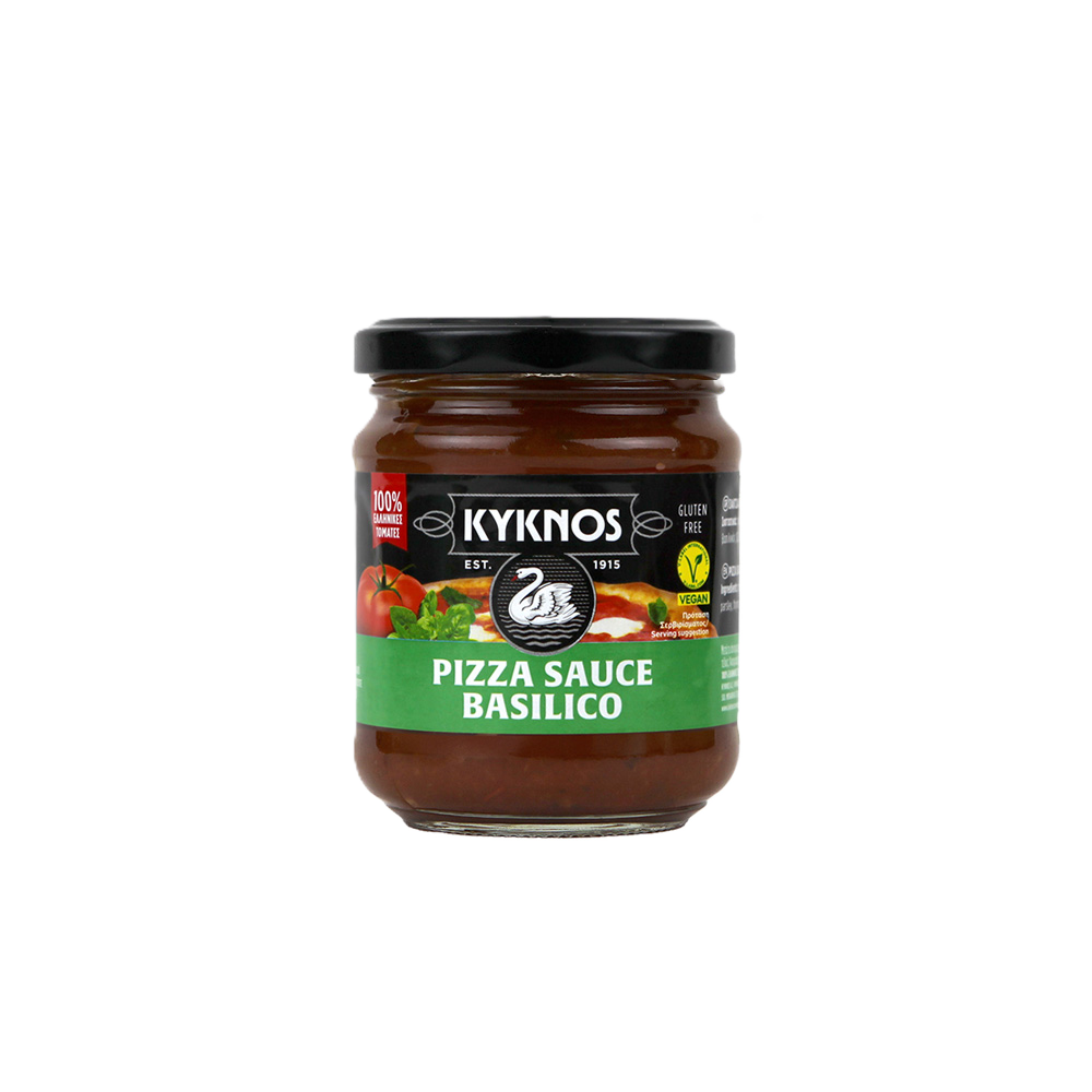 Pizzasauce mit Basilikum "KYKNOS" 195g