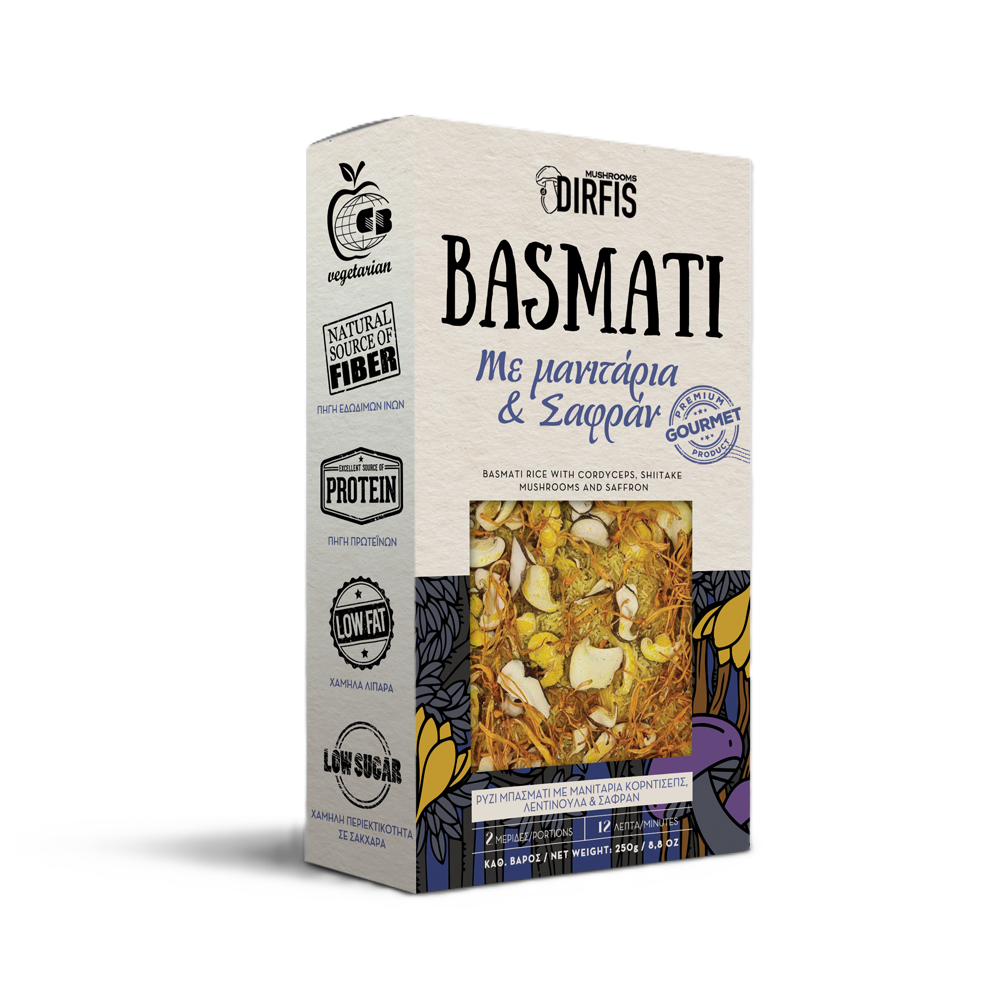 Basmatireis mit Pilzen & Safran "DIRFIS" 250g