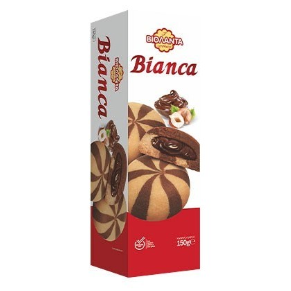 Cookies Bianca mit Haselnusscreme "VIOLANTA" 150g