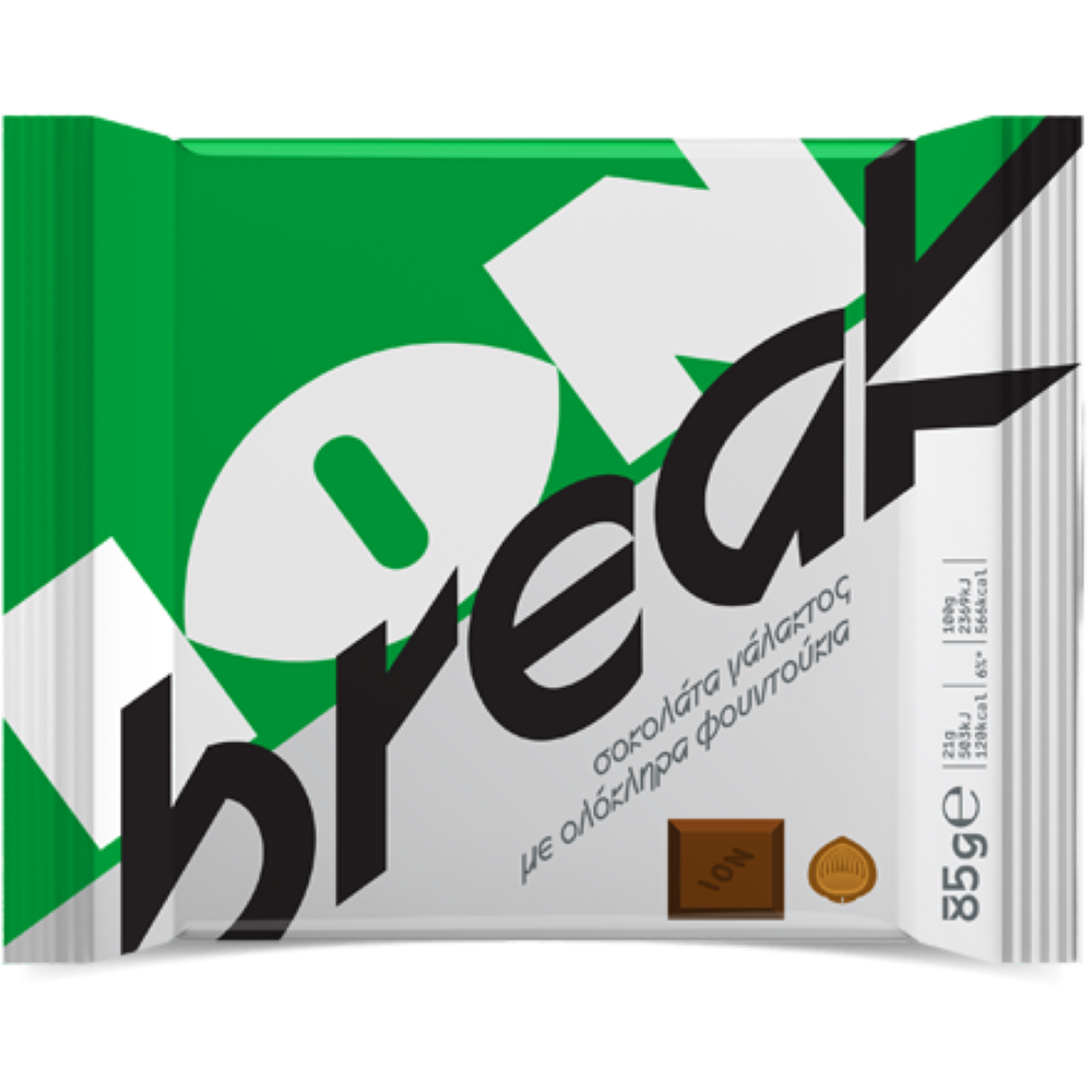 Milchschokolade mit Haselnuss "ION Break" 85g