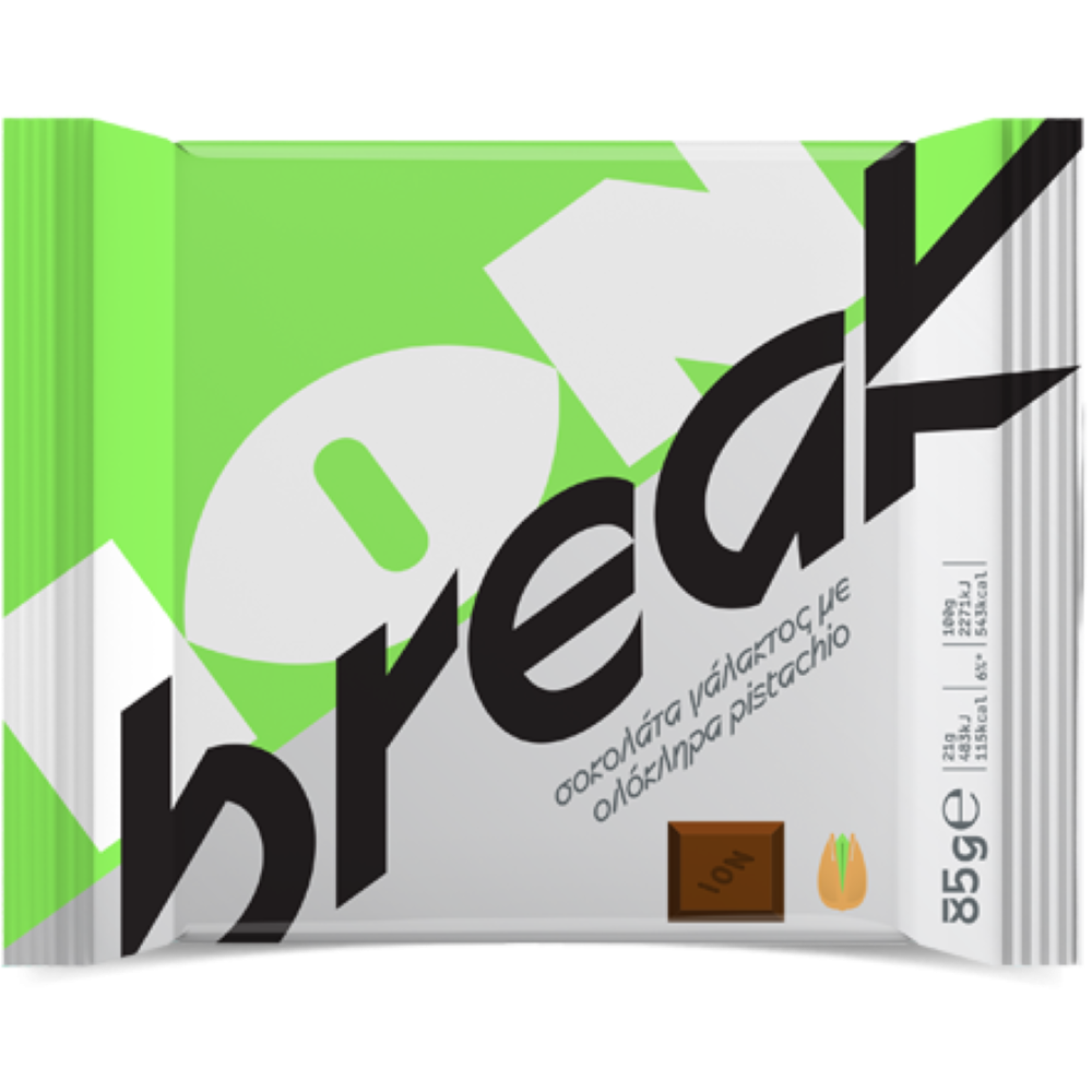 Milchschokolade mit ganzen Pistazien "ION Break" 85g