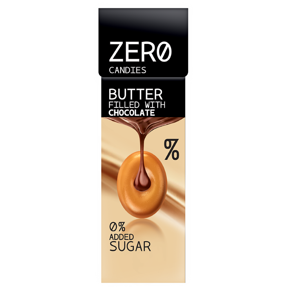 Bonbons ZERO Butterkaramell & Schokolade "LAVDAS" 36g