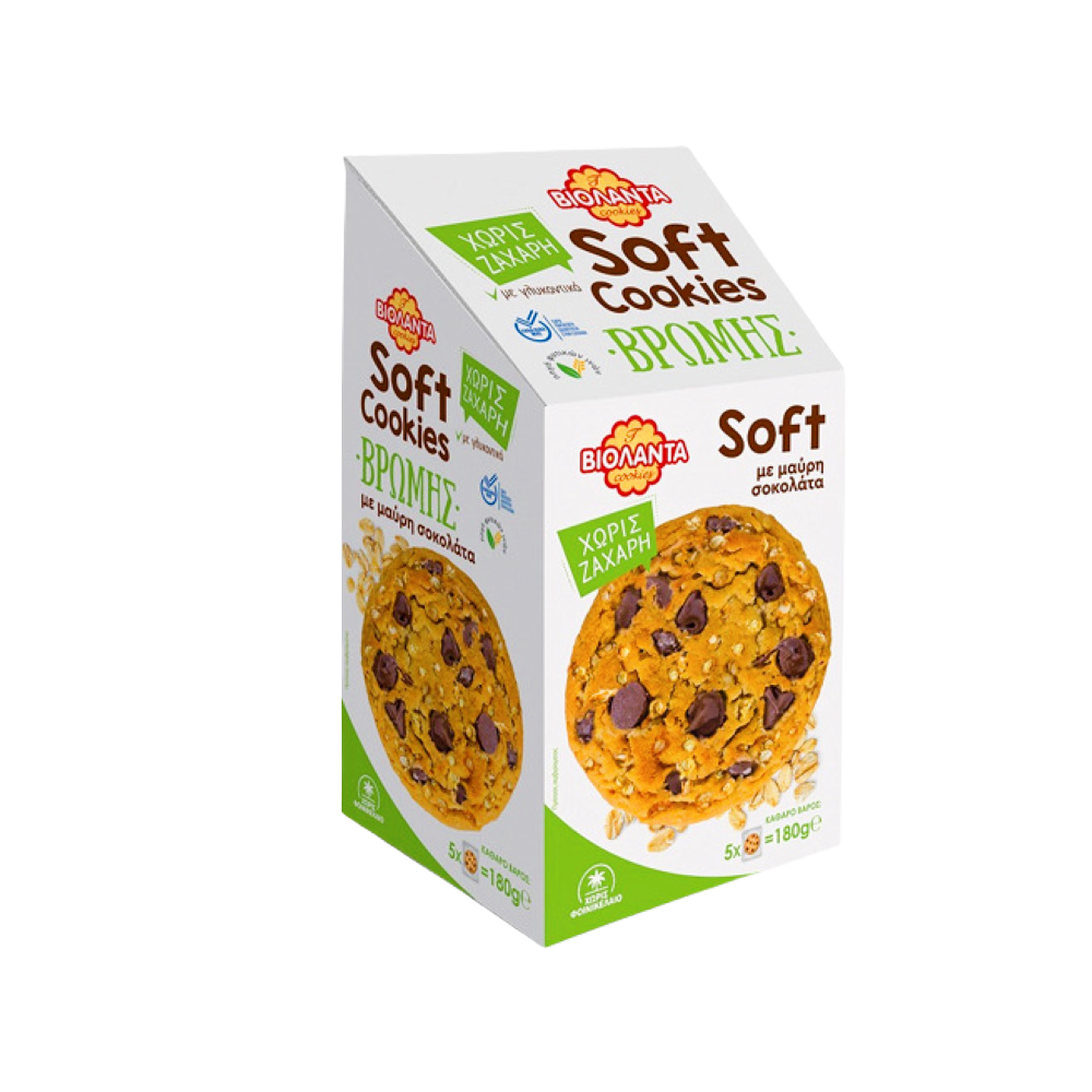 Soft Hafer-Cookies mit dunkler Schokolade "VIOLANTA" 180g