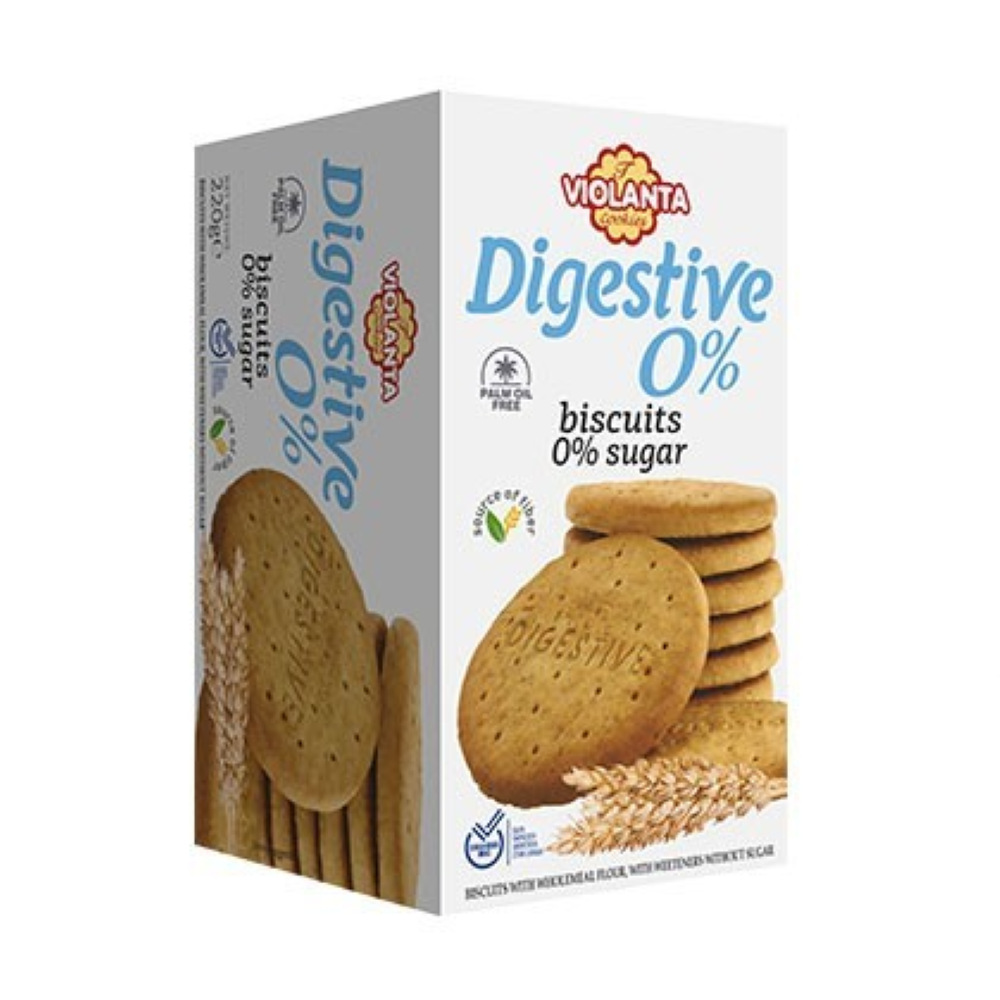 Vollkornkekse Digestive 0% Zucker "VIOLANTA" 220g