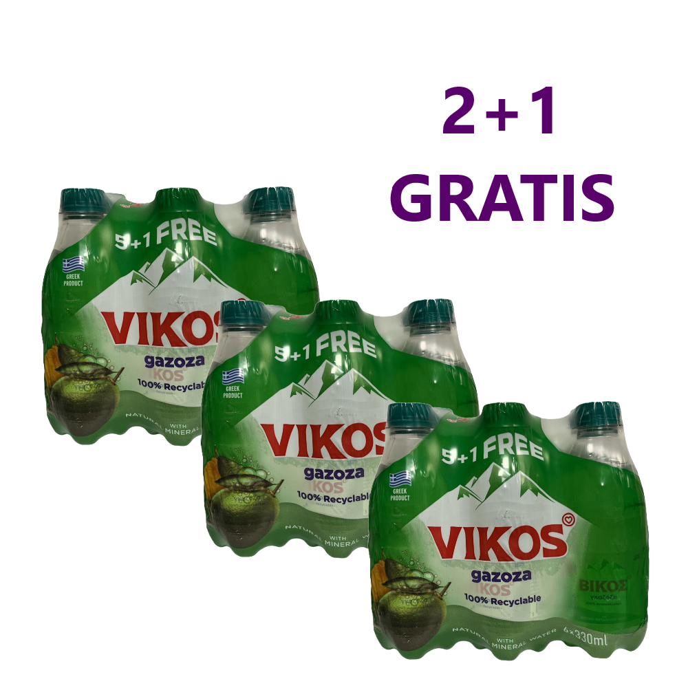 Gazoza "VIKOS" 2+1 GRATIS