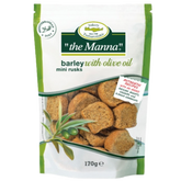 Mini Gerstenzwieback mit Olivenöl "to Manna" 170g