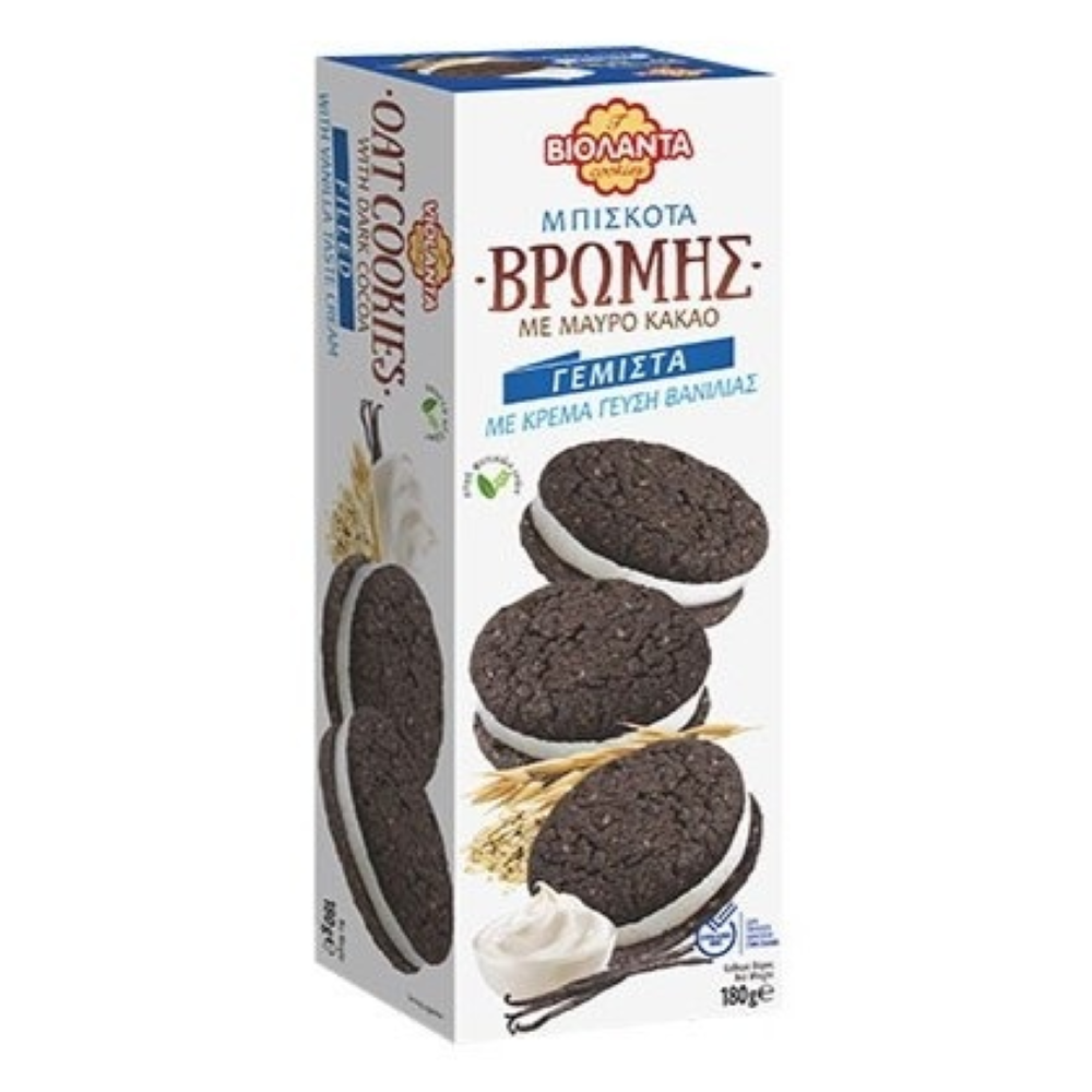 Haferkekse mit Kakao & Vanillecreme "VIOLANTA" 180g