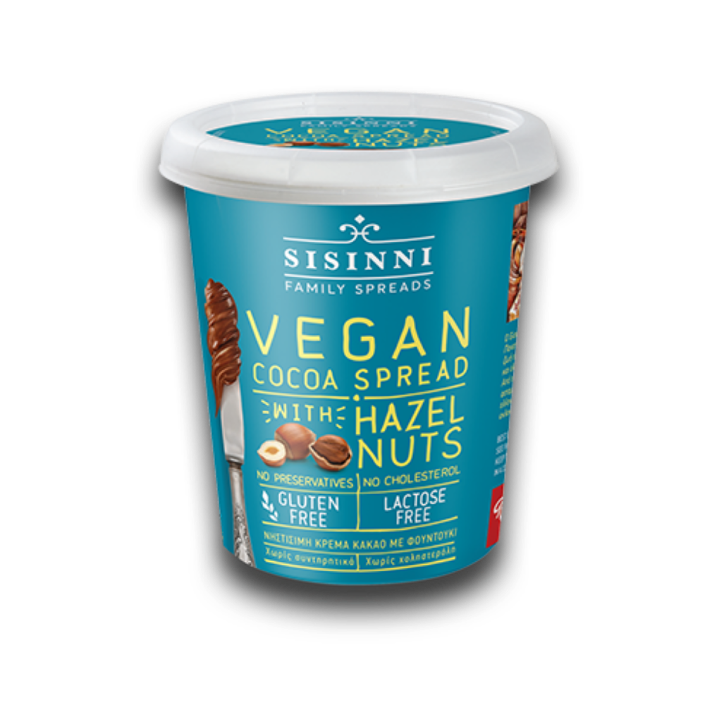 Kakaocreme mit Haselnüssen VEGAN "Sisinni" 400g