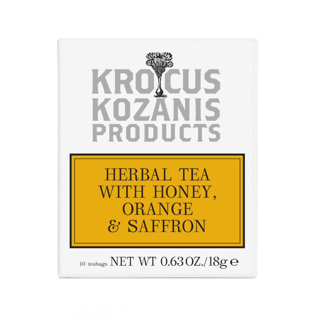 Tee mit Honig, Orange, Safran "Krocus Kozani" 18g