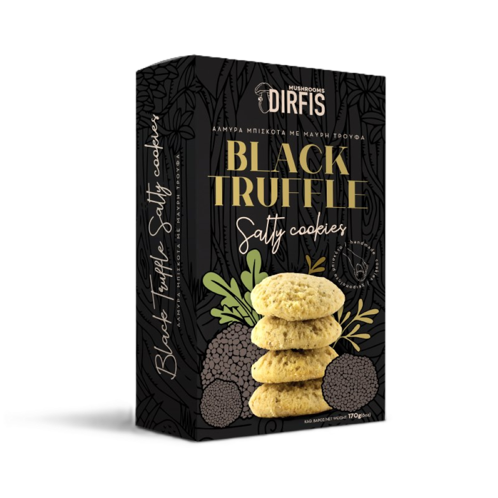 Salzige Kekse mit schwarzem Trüffel "DIRFIS" 170g