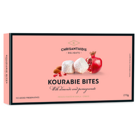 Kourabiedes Bites mit Mandeln und Granatapfel "Chrisanthidis" 270g