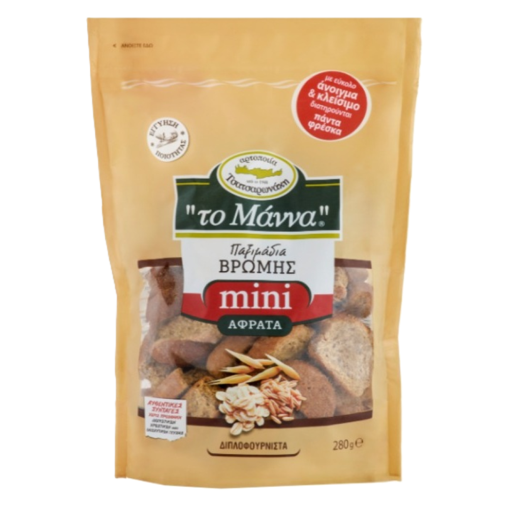 Mini Vollkornzwieback mit Hafer "to Manna" 120g