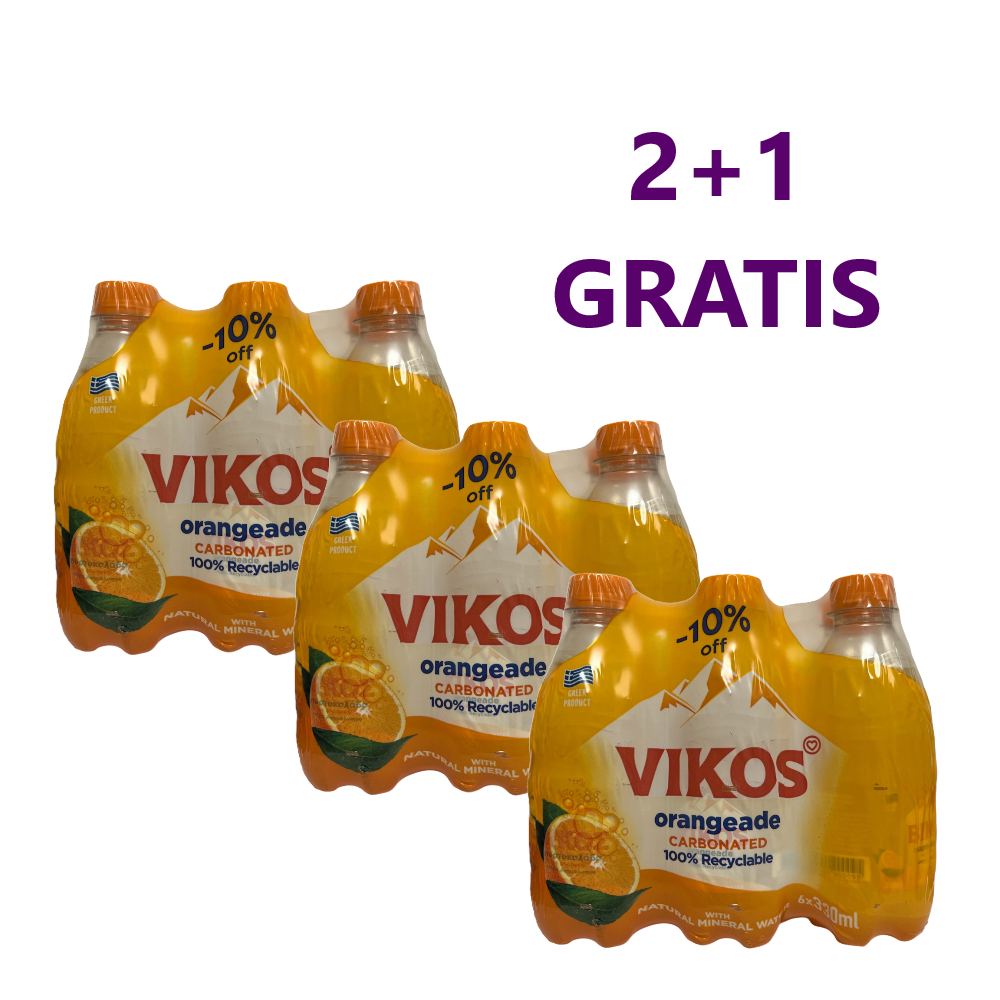 Orangenlimonade "VIKOS" 2+1 GRATIS