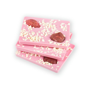Handgemachte Schokolade Pink Strawberry 90g