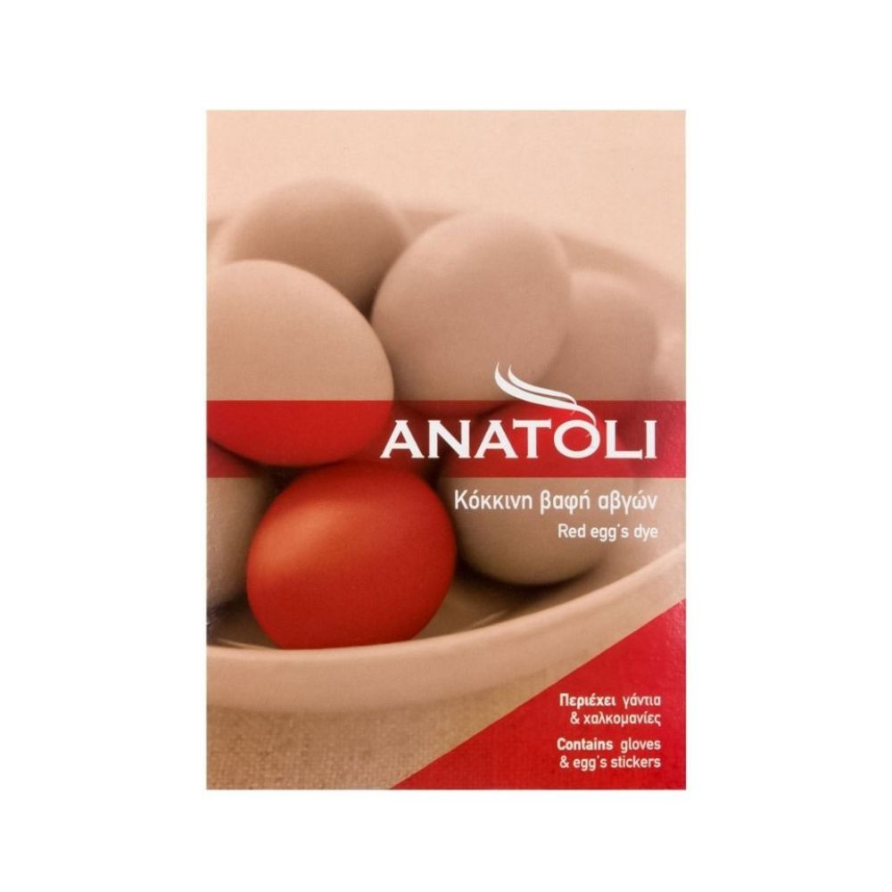 Rote Farbe für Eier Anatoli mit Stickers 3gr.
