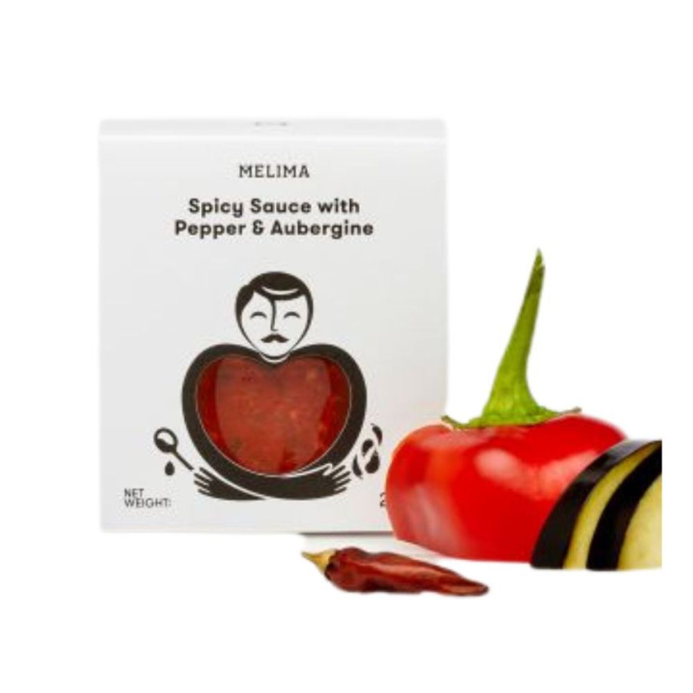"MELIMA" Scharfe Sauce mit Paprika & Melanzani 230g