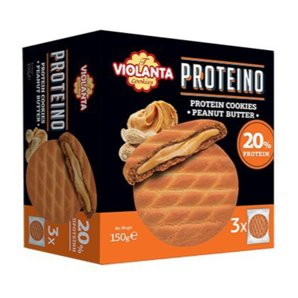 Protein Cookies mit Erdnussbuttercreme "VIOLANTA" 150g