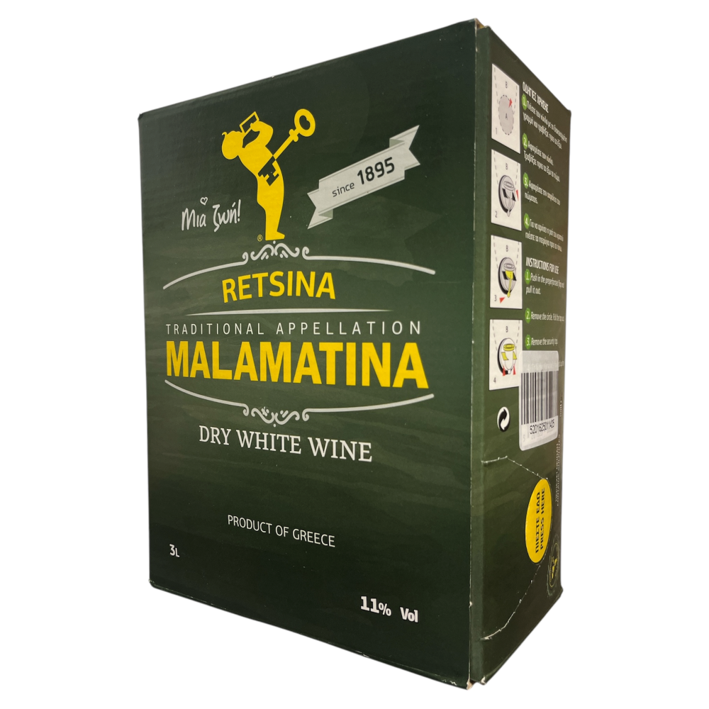 Retsina "MALAMATINA" 3L (Bag-in-Box)