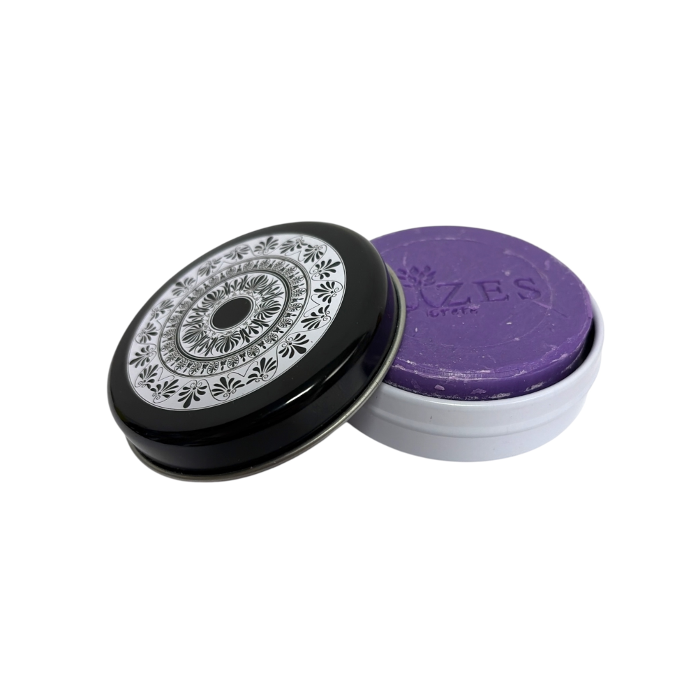 Olivenölseife in Metalldose "RIZES" 100g