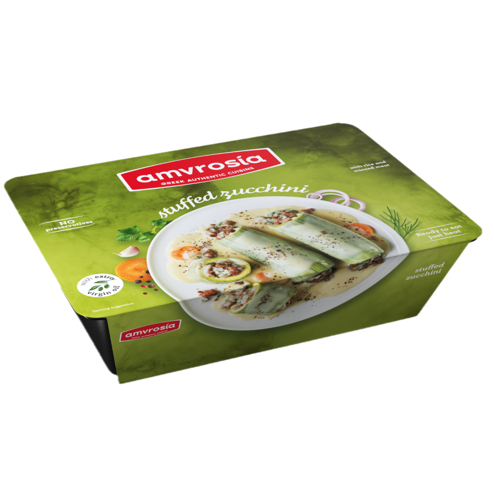 Gefüllte Zucchini mit Reis und Faschiertem "Amvrosia" 400g