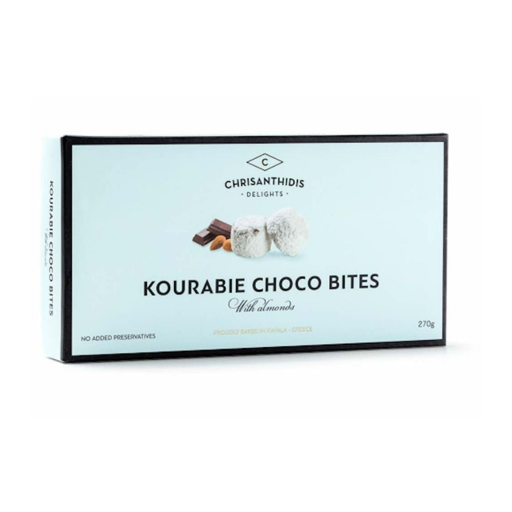 Kourabiedes Bites mit Mandeln und Schokolade "Chrisanthidis" 270g